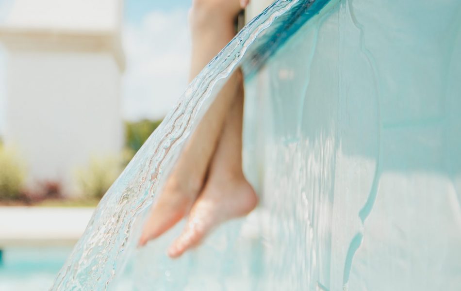 Close up of Water Feature - Claffey Pools