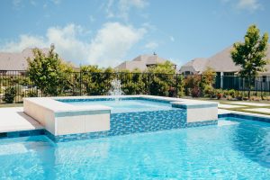 Bella Blue Straightline Raised Spa - Claffey Pools