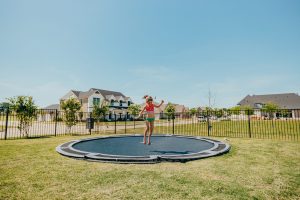Girl on a Trampoline - Claffey Pools