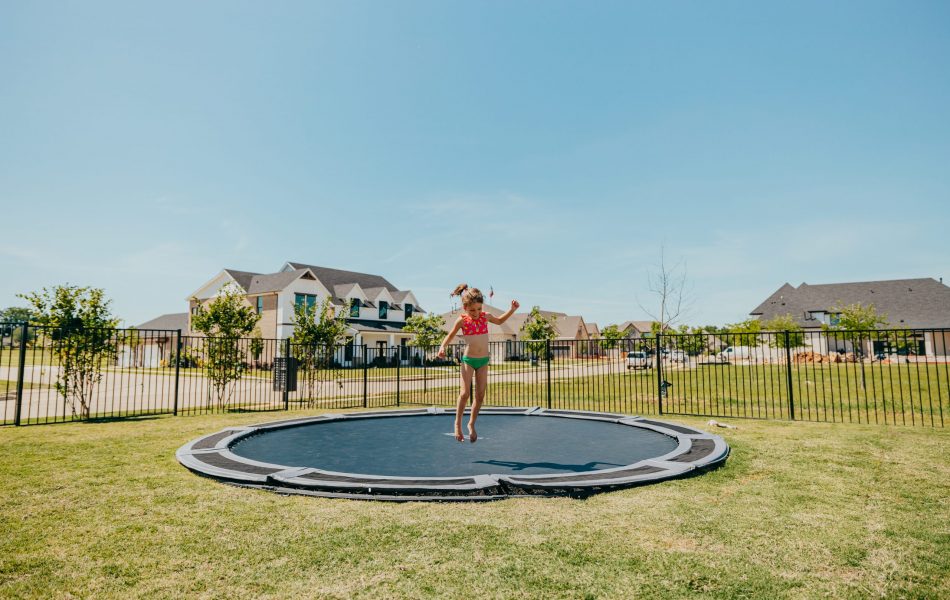 Girl on a Trampoline - Claffey Pools