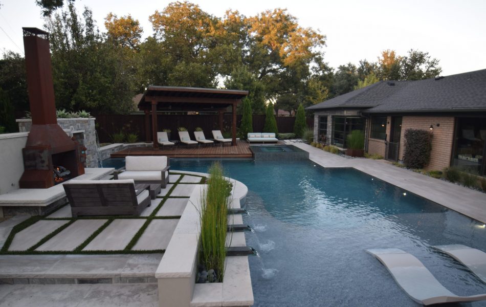 Modern Knife Edge Escape Swimming Pool Project - Claffey Pools