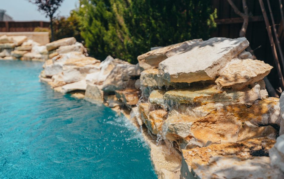 Light and Bright Freeform Oasis Swimming Pool Project - Claffey Pools