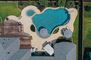 Light and Bright Freeform Oasis Swimming Pool Project - Claffey Pools