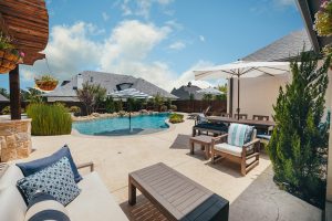 Light and Bright Freeform Oasis Swimming Pool Project - Claffey Pools