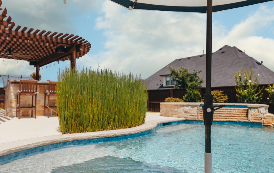 Light and Bright Freeform Oasis Swimming Pool Project - Claffey Pools