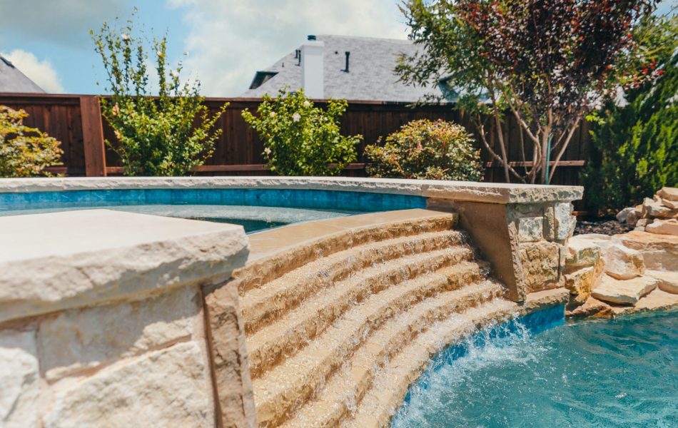 Light and Bright Freeform Oasis Swimming Pool Project - Claffey Pools