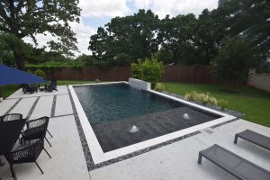 Black Onyx Straightline Swimming Pool Project - Claffey Pools