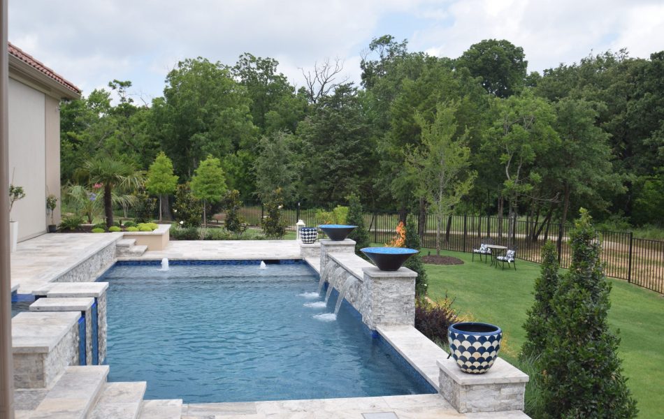 Colleyville Straightline Swimming Pool Project - Claffey Pools