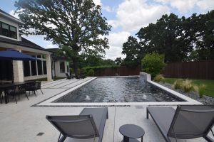 Black Onyx Straightline Swimming Pool Project - Claffey Pools