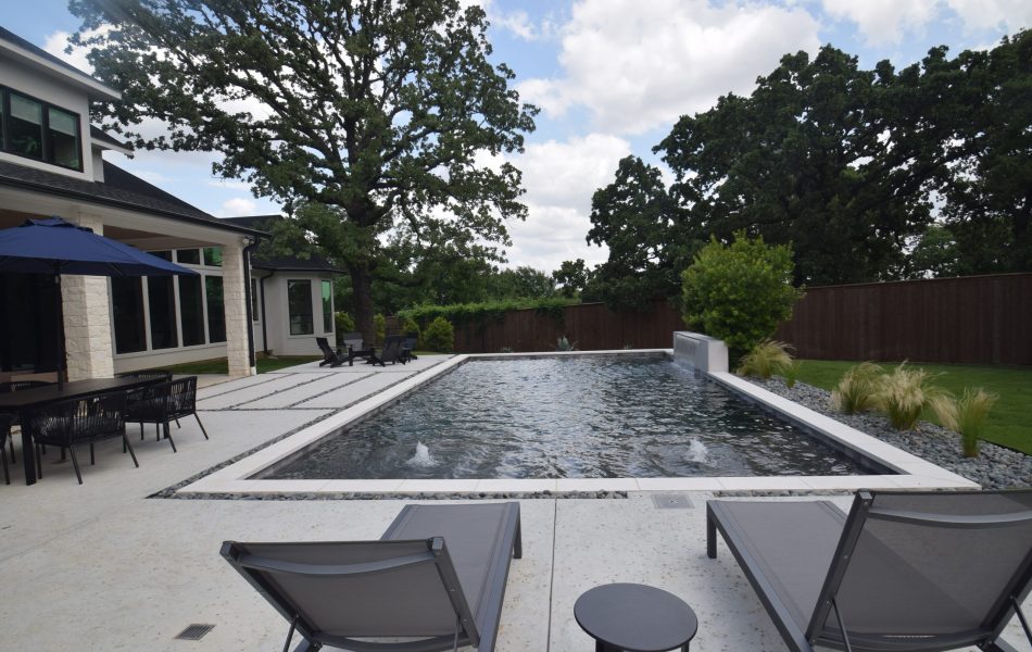 Black Onyx Straightline Swimming Pool Project - Claffey Pools