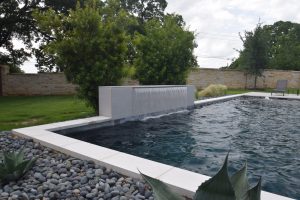 Black Onyx Straightline Swimming Pool Project - Claffey Pools