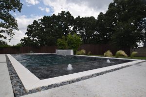 Black Onyx Straightline Swimming Pool Project - Claffey Pools