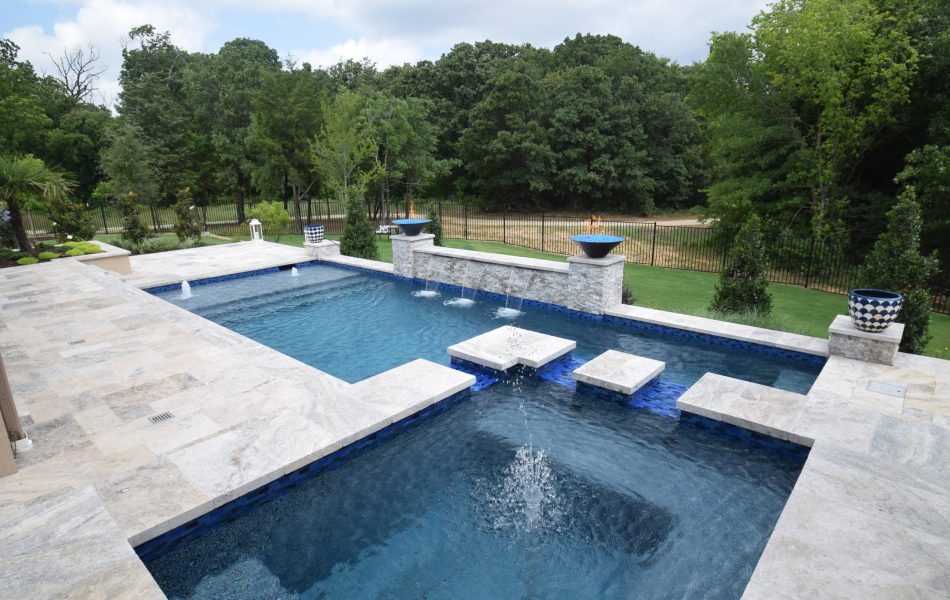 Colleyville Straightline Swimming Pool Project - Claffey Pools