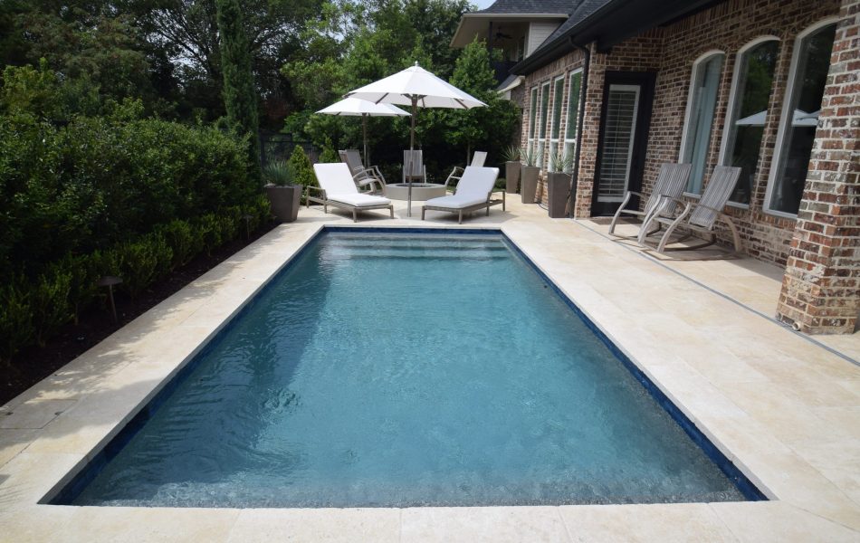Straight-line Shape Remodel Swimming Pool Project - Claffey Pools