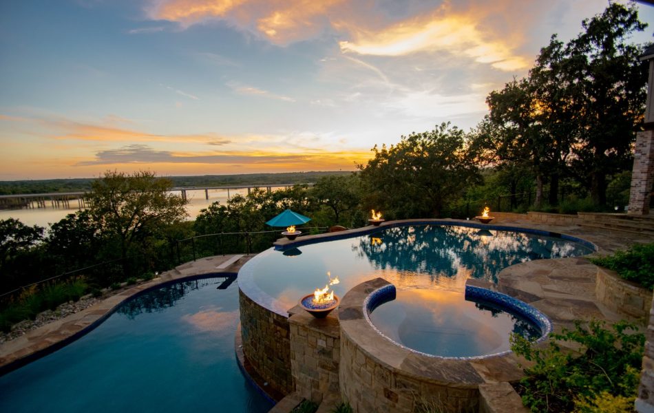 Grandly Gorgeous Lake View Swimming Pool Project - Claffey Pools