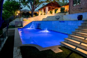 Fort Worth Extreme Hillside Swimming Pool Project - Claffey Pools