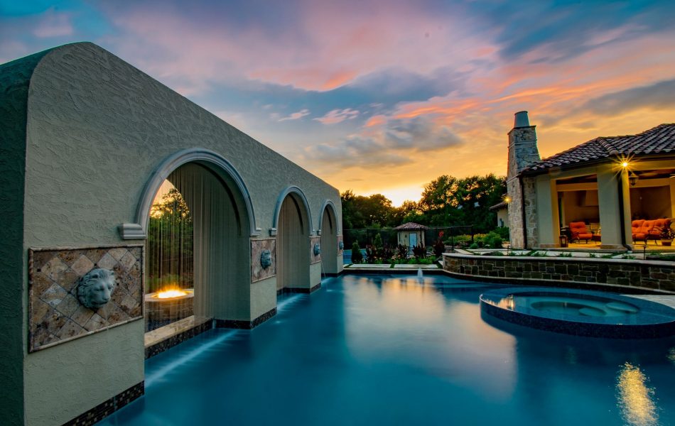 Arches Of Rain Swimming Pool Project - Claffey Pools
