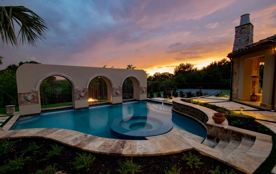 Arches Of Rain Swimming Pool Project - Claffey Pools