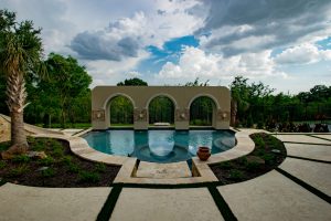 Arches Of Rain Swimming Pool Project - Claffey Pools