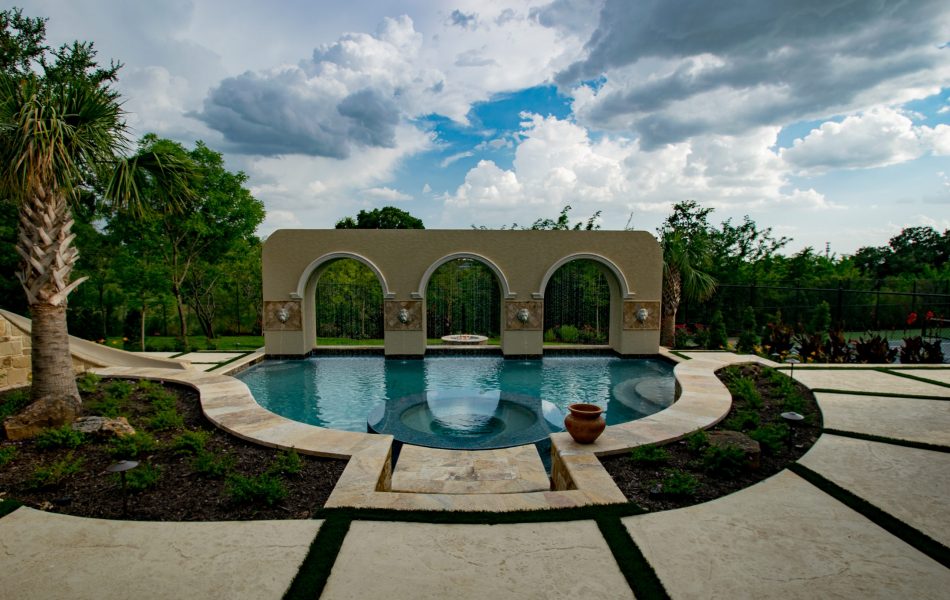 Arches Of Rain Swimming Pool Project - Claffey Pools