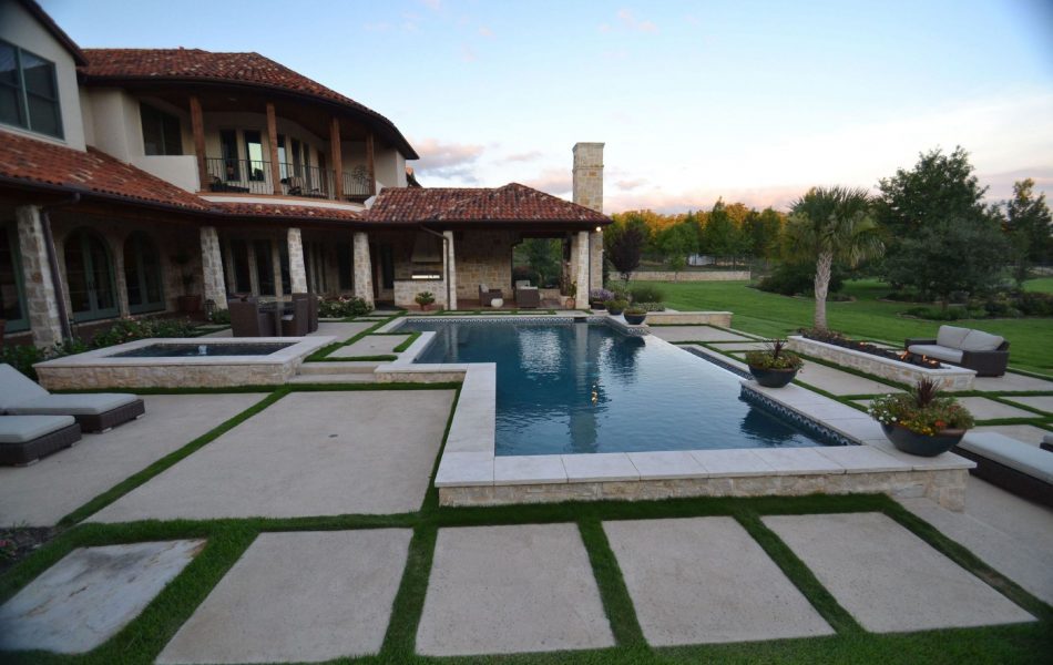 Southlake Spanish Geometric Swimming Pool Project - Claffey Pools