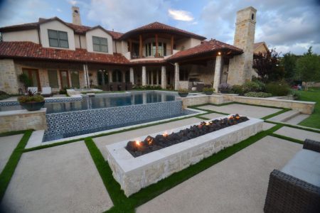 Southlake Spanish Geometric Swimming Pool Project - Claffey Pools