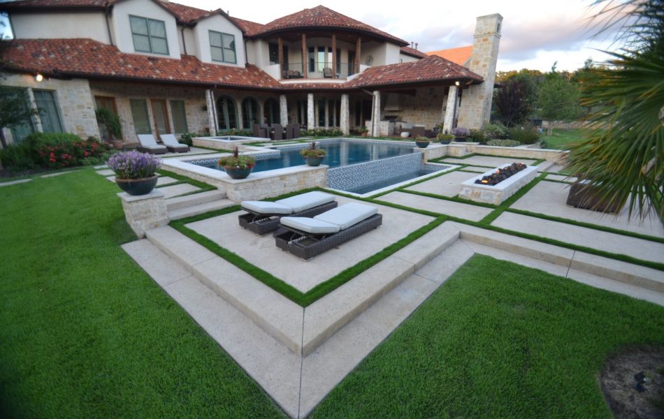 Southlake Spanish Geometric Swimming Pool Project - Claffey Pools