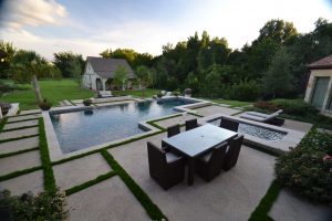 Southlake Spanish Geometric Swimming Pool Project - Claffey Pools