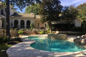 Ivory Travertine Remodel Swimming Pool Project - Claffey Pools