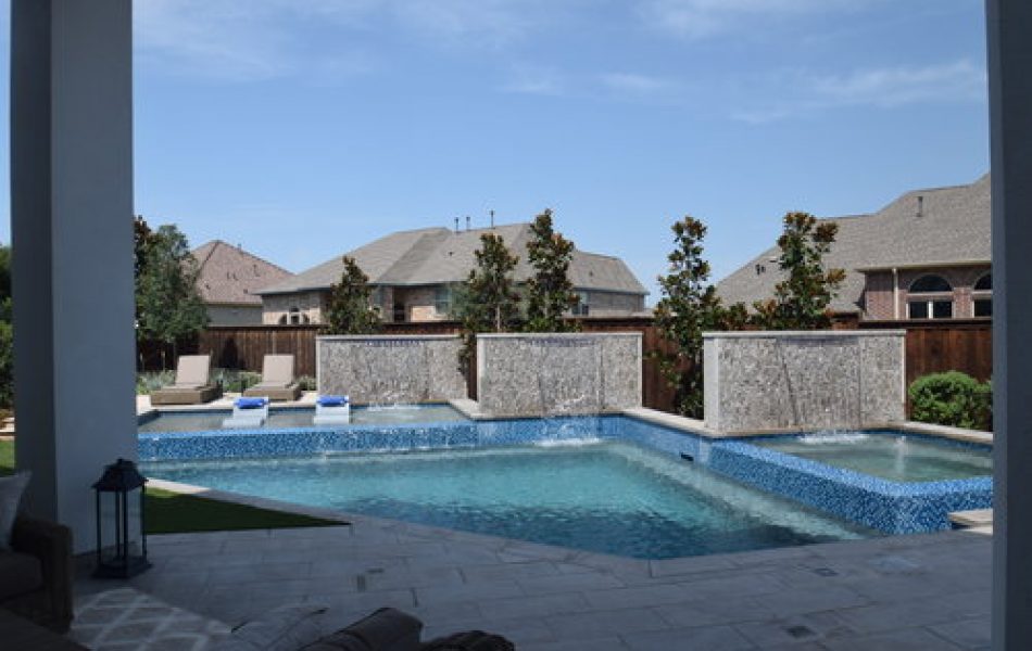 Water Wall Escape Swimming Pool Project - Claffey Pools