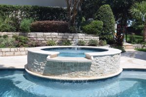 Ivory Travertine Remodel Swimming Pool Project - Claffey Pools