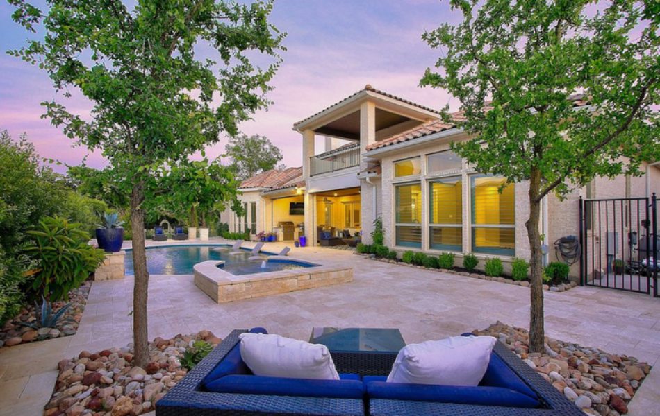 Travertine Texas Terrace Swimming Pool Project - Claffey Pools