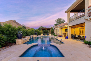 Travertine Texas Terrace Swimming Pool Project - Claffey Pools