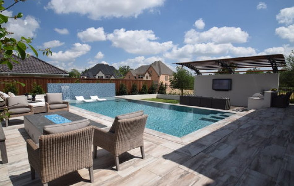 Modern Clean Lines Swimming Pool Project - Claffey Pools