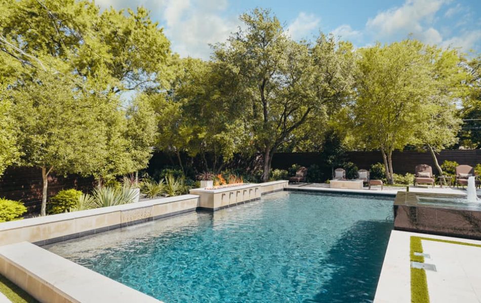 Black Granite Gateway Swimming Pool & Fountain - Claffey Pools