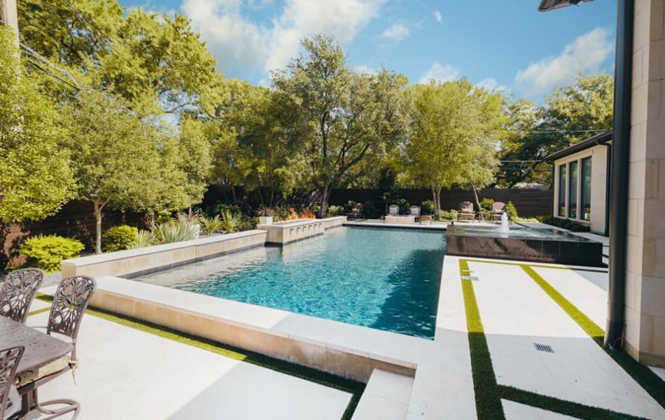 Black Granite Gateway Swimming Pool & Fountain - Claffey Pools