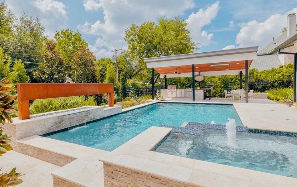 Modern meets Rust Swimming Pool Project - Claffey Pools