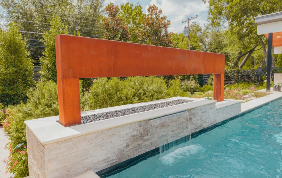 Modern meets Rust Swimming Pool Project - Claffey Pools