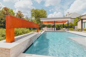 Modern meets Rust Swimming Pool Project - Claffey Pools