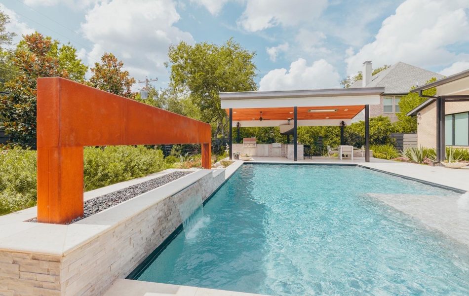 Modern meets Rust Swimming Pool Project - Claffey Pools