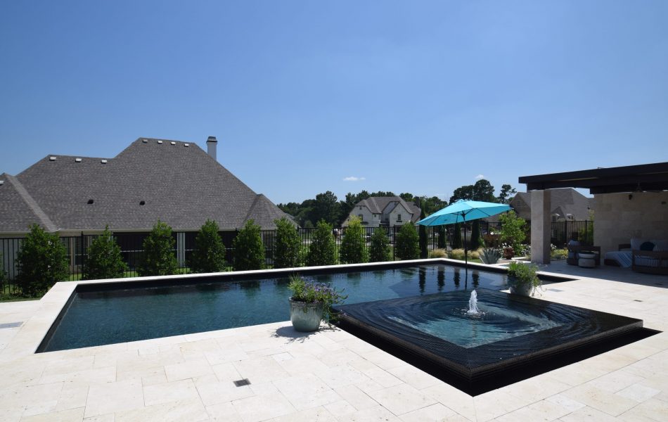 Black Onyx Drop Beam Escape Swimming Pool Project - Claffey Pools