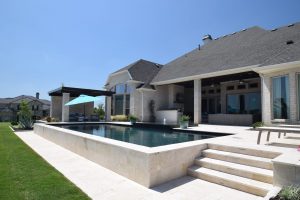 Black Onyx Drop Beam Escape Swimming Pool Project - Claffey Pools