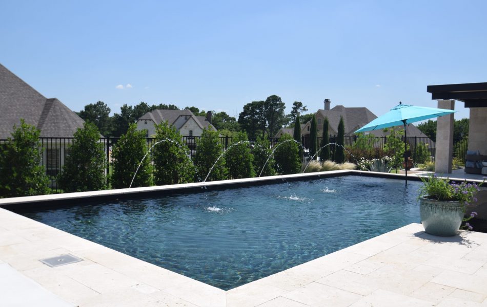 Black Onyx Drop Beam Escape Swimming Pool Project - Claffey Pools