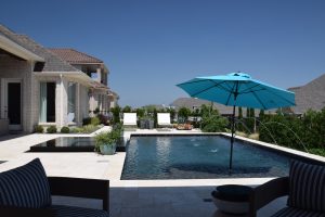 Black Onyx Drop Beam Escape Swimming Pool Project - Claffey Pools