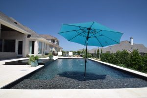 Black Onyx Drop Beam Escape Swimming Pool Project - Claffey Pools