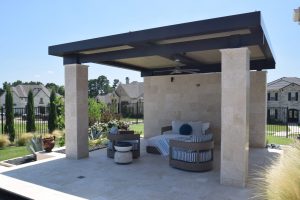 Black Onyx Drop Beam Escape Swimming Pool Project - Claffey Pools