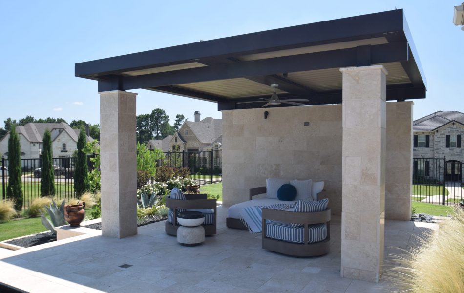 Black Onyx Drop Beam Escape Swimming Pool Project - Claffey Pools