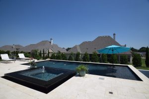 Black Onyx Drop Beam Escape Swimming Pool Project - Claffey Pools